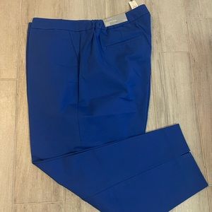 NWT Talbots Hampshire Ankle Pants Curvy Fit Size 22W Blue